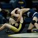Saline Taylor Ticknor wrestles Huron Edgardo Portillo in the 112-pound weight class at Saline High School on Wednesday, Feb. 6. Daniel Brenner I AnnArbor.com